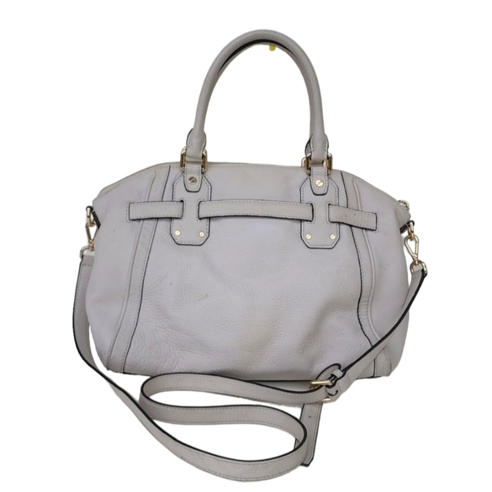 Michael Kors‎ Satchel Crossbody Bag Pebbled Ivory Leather Light Cream - Picture 8 of 15